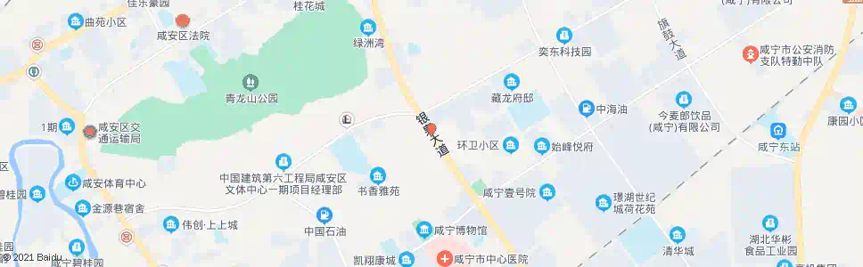 咸宁青龙路_公交站地图_咸宁公交_妙搜公交查询2025