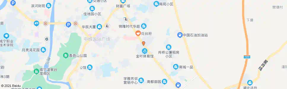 咸宁金叶小区_公交站地图_咸宁公交_妙搜公交查询2025