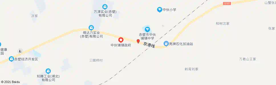 咸宁中伙国土所_公交站地图_咸宁公交_妙搜公交查询2025