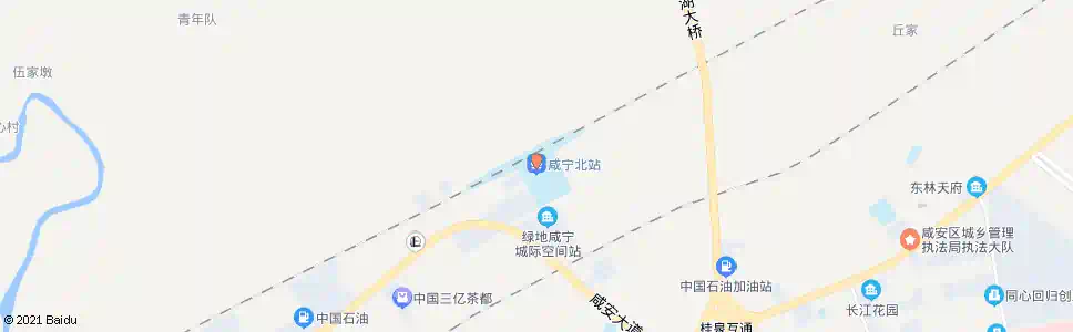 咸宁咸宁北站(高铁)_公交站地图_咸宁公交_妙搜公交查询2025