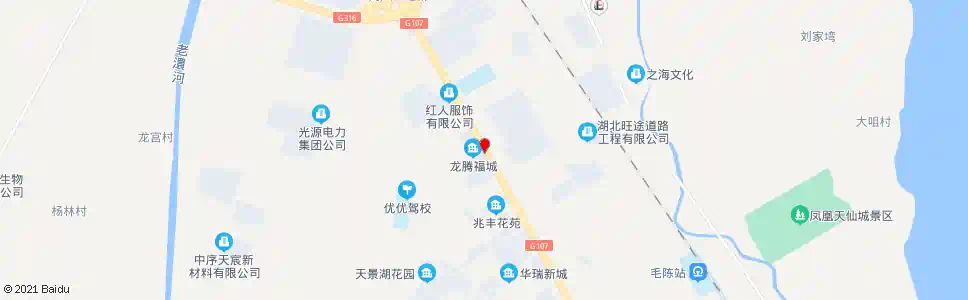 孝感陈家上湾龙腾福城_公交站地图_孝感公交_妙搜公交查询2025
