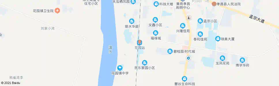 孝感花园镇中_公交站地图_孝感公交_妙搜公交查询2025