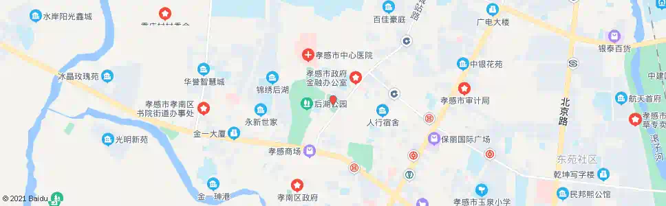 孝感人民广场_公交站地图_孝感公交_妙搜公交查询2025
