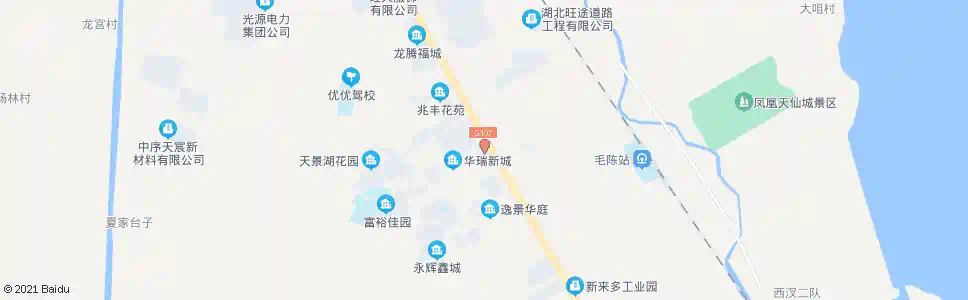 孝感毛陈福兴华府_公交站地图_孝感公交_妙搜公交查询2025