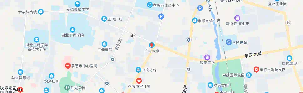 孝感孝感电视台_公交站地图_孝感公交_妙搜公交查询2025