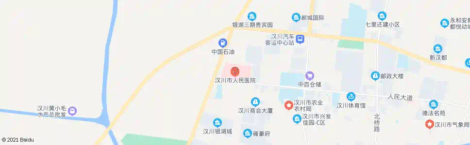 孝感人民医院(汉川)_公交站地图_孝感公交_妙搜公交查询2025