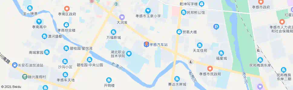 孝感老车站_公交站地图_孝感公交_妙搜公交查询2025