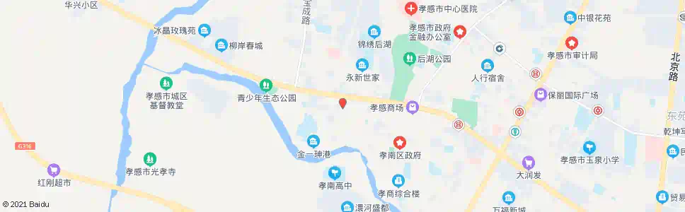 孝感西门外正街_公交站地图_孝感公交_妙搜公交查询2025