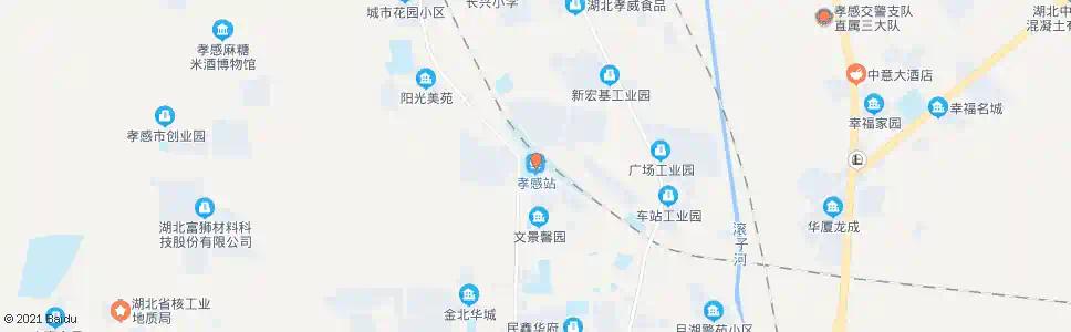 孝感新西街_公交站地图_孝感公交_妙搜公交查询2025