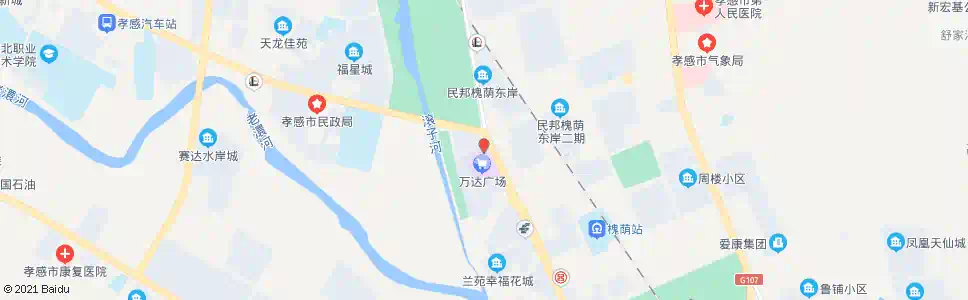 孝感星河天街_公交站地图_孝感公交_妙搜公交查询2025