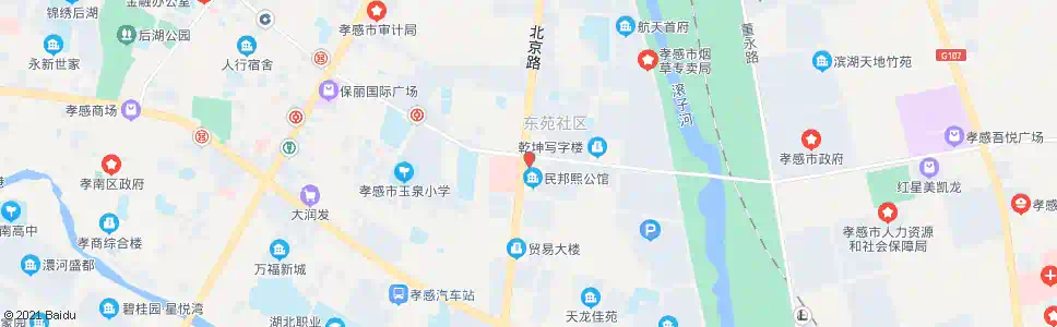 孝感中心血站_公交站地图_孝感公交_妙搜公交查询2025
