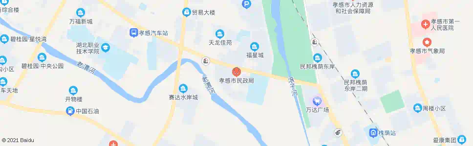 孝感老涵洞民政局_公交站地图_孝感公交_妙搜公交查询2025