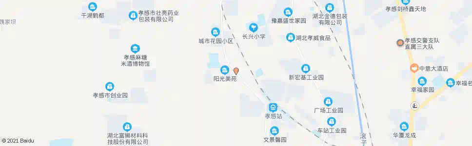 孝感阳光美苑_公交站地图_孝感公交_妙搜公交查询2025
