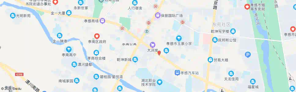 孝感孝南公安局_公交站地图_孝感公交_妙搜公交查询2025