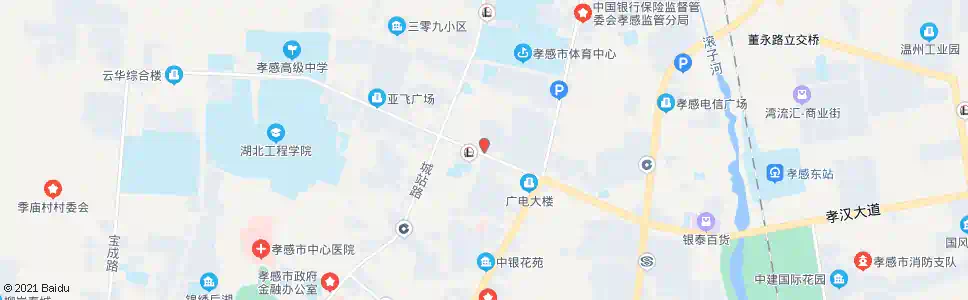 孝感孝棉医院_公交站地图_孝感公交_妙搜公交查询2025
