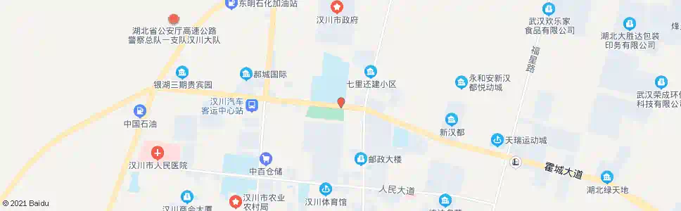 孝感汉川一中_公交站地图_孝感公交_妙搜公交查询2025