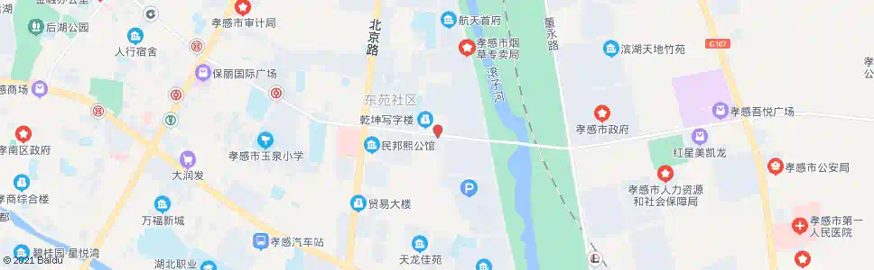 孝感乾坤购物_公交站地图_孝感公交_妙搜公交查询2025