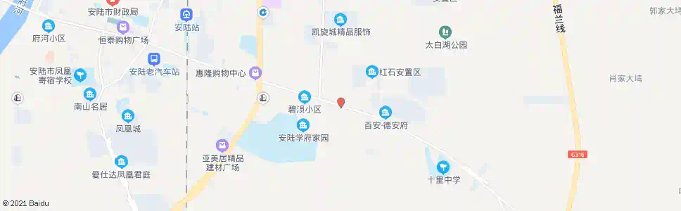 孝感楚跃小区_公交站地图_孝感公交_妙搜公交查询2025