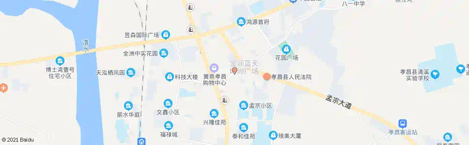 孝感孝武超市_公交站地图_孝感公交_妙搜公交查询2025