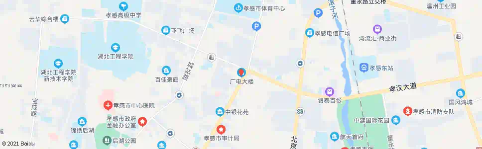 孝感电视台_公交站地图_孝感公交_妙搜公交查询2025