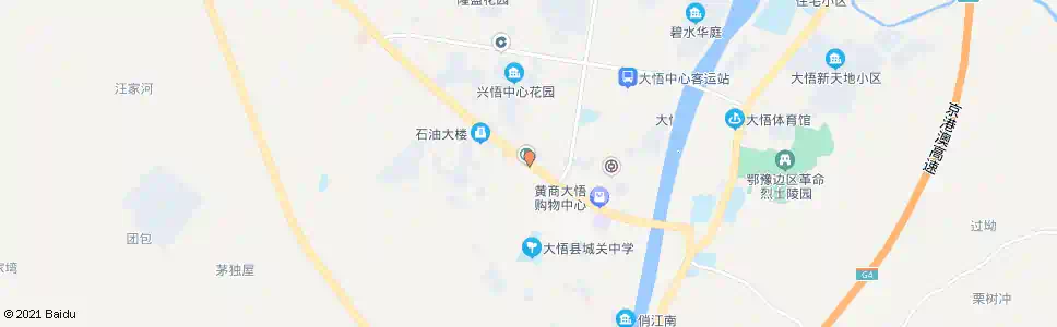 孝感城建局(大悟)_公交站地图_孝感公交_妙搜公交查询2025
