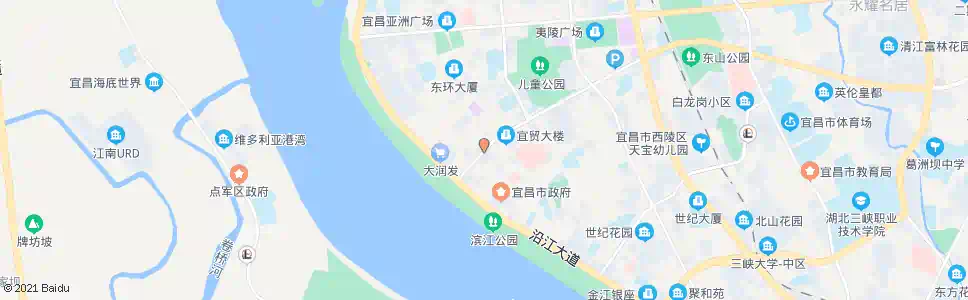 宜昌夷陵饭店_公交站地图_宜昌公交_妙搜公交查询2025