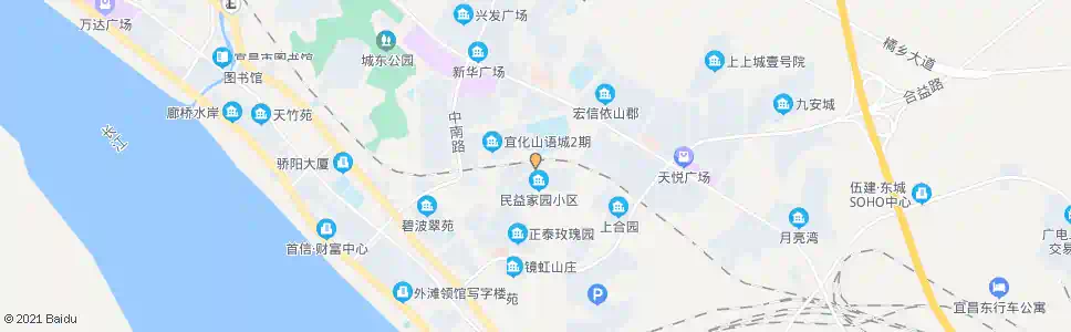 宜昌合益路社区_公交站地图_宜昌公交_妙搜公交查询2025