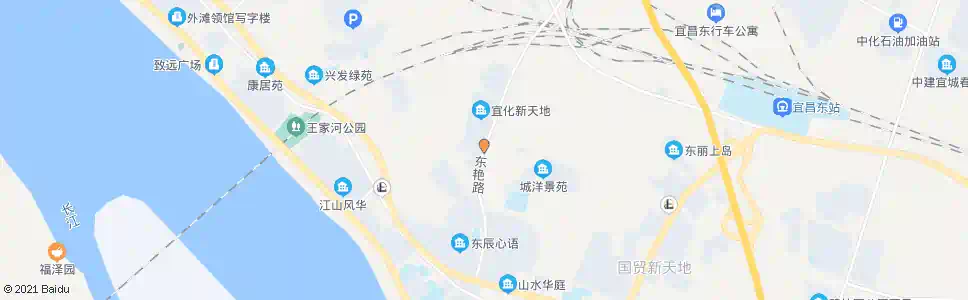 宜昌东艳路白洋路口_公交站地图_宜昌公交_妙搜公交查询2025