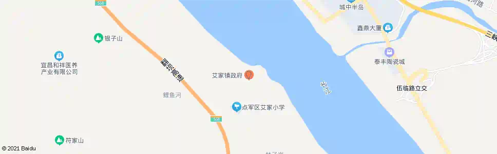 宜昌艾家镇_公交站地图_宜昌公交_妙搜公交查询2025