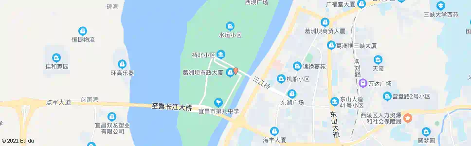 宜昌西坝桥头_公交站地图_宜昌公交_妙搜公交查询2025