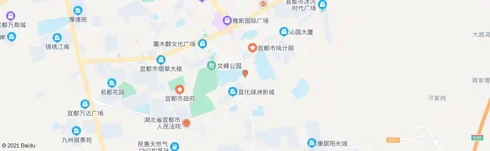 宜昌宜化绿洲_公交站地图_宜昌公交_妙搜公交查询2025