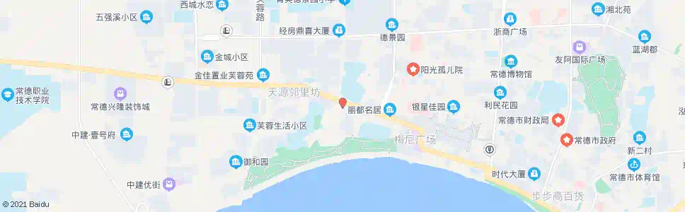 常德自来水公司_公交站地图_常德公交_妙搜公交查询2025