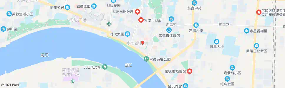 常德春申阁水星楼_公交站地图_常德公交_妙搜公交查询2025