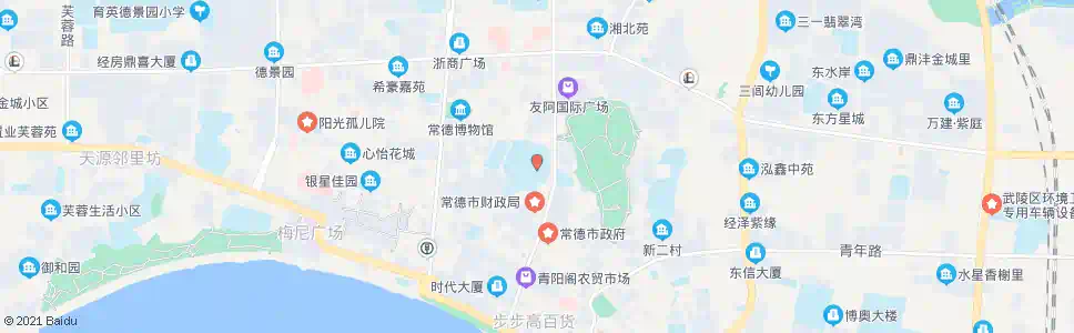 常德一中_公交站地图_常德公交_妙搜公交查询2025