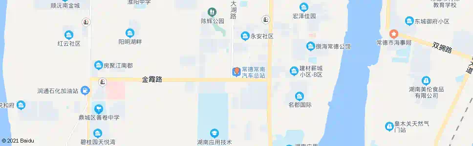 常德常南汽车总站_公交站地图_常德公交_妙搜公交查询2025