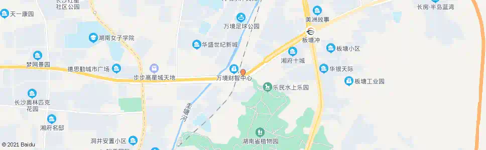 长沙省植物园北_公交站地图_长沙公交_妙搜公交查询2025