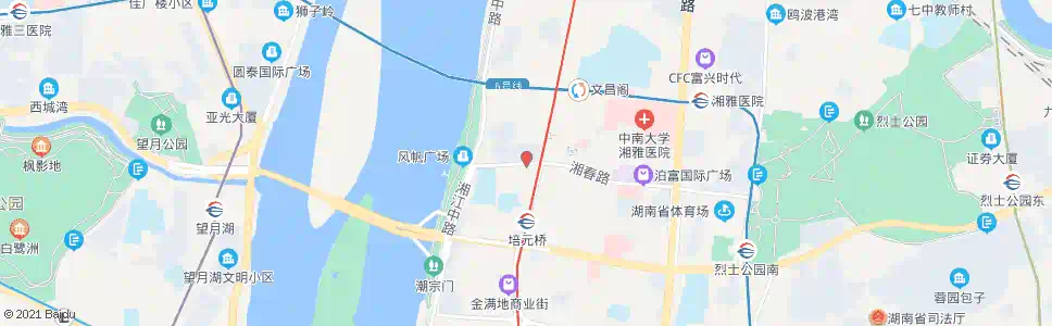 长沙湘春路西口_公交站地图_长沙公交_妙搜公交查询2025