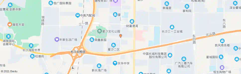长沙星沙二区市场_公交站地图_长沙公交_妙搜公交查询2025