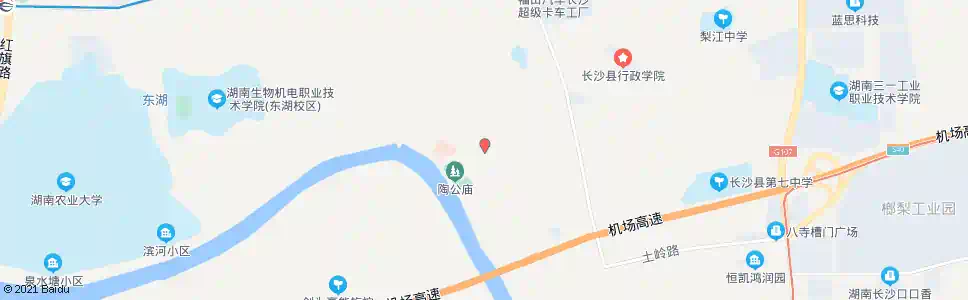 长沙陶公庙_公交站地图_长沙公交_妙搜公交查询2025