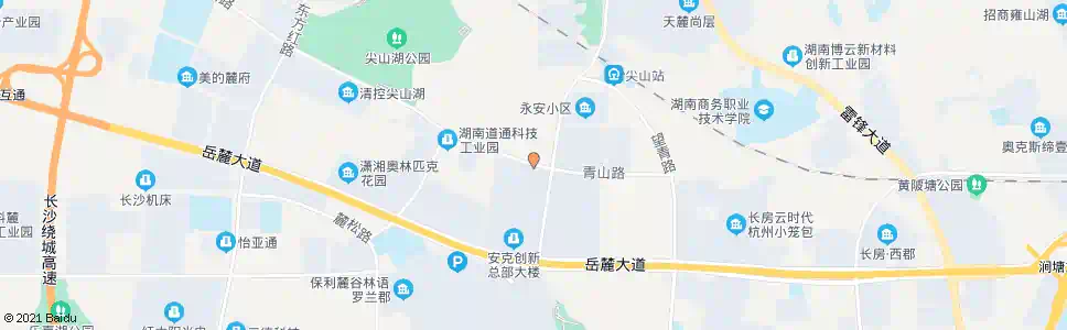 长沙青山路望安路口_公交站地图_长沙公交_妙搜公交查询2025
