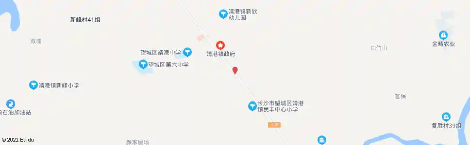 长沙靖港新镇_公交站地图_长沙公交_妙搜公交查询2025