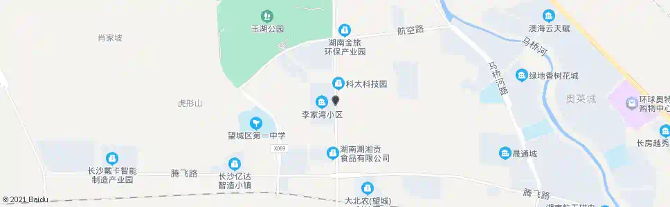长沙李家湾_公交站地图_长沙公交_妙搜公交查询2025