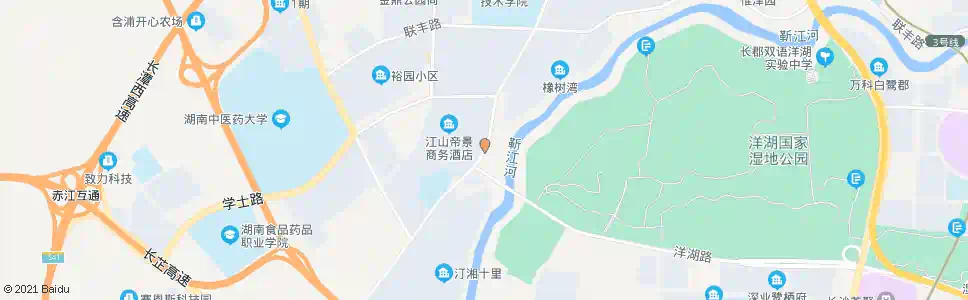 长沙含浦大道洋湖大道口_公交站地图_长沙公交_妙搜公交查询2025