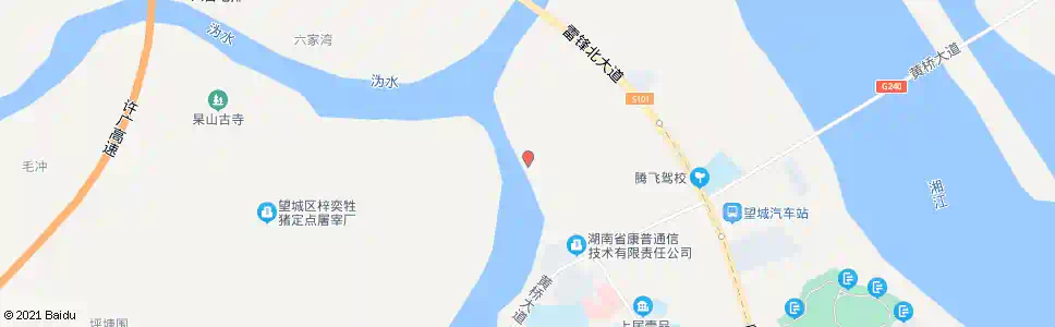 长沙八曲河风光带_公交站地图_长沙公交_妙搜公交查询2025