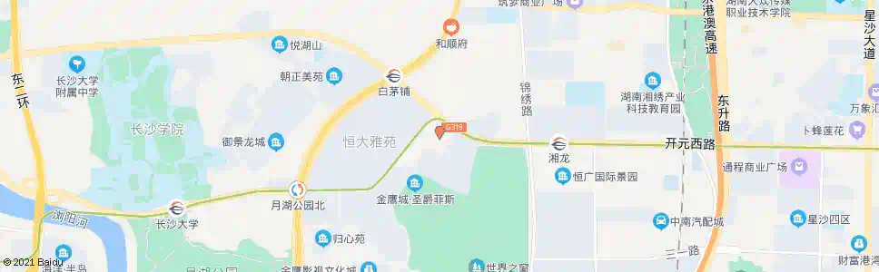 长沙金鹰小学_公交站地图_长沙公交_妙搜公交查询2025