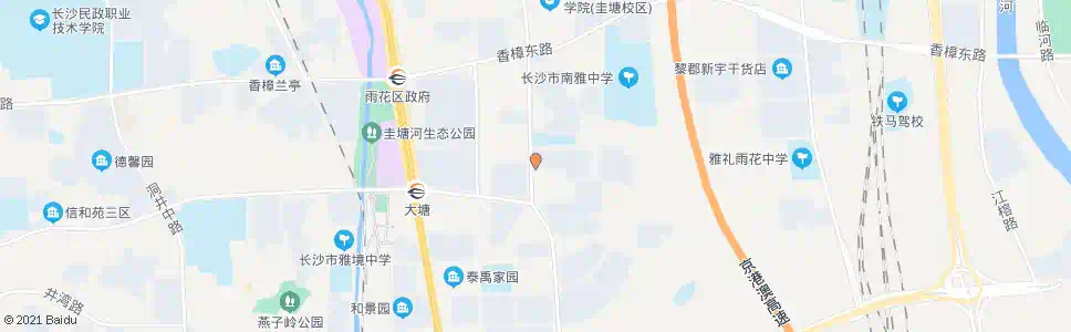 长沙中南院学校_公交站地图_长沙公交_妙搜公交查询2025