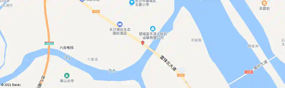 长沙沩水桥北_公交站地图_长沙公交_妙搜公交查询2025