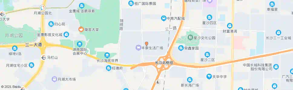 长沙新城小区南_公交站地图_长沙公交_妙搜公交查询2025