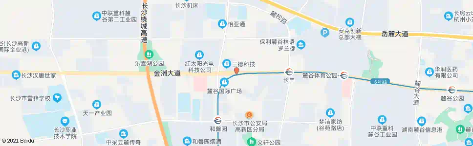 长沙桐梓坡路东方红路口_公交站地图_长沙公交_妙搜公交查询2025