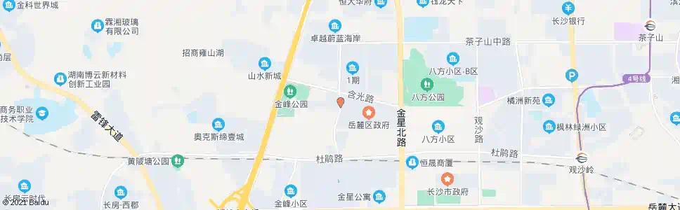 长沙含光路谷丰路口_公交站地图_长沙公交_妙搜公交查询2025